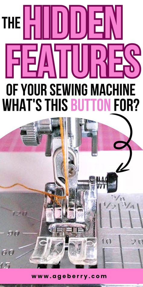 Discover the often overlooked features of your sewing machine in our sewing machine guide, "The Hidden Features of Your Sewing Machine: What's This Button For?". Uncover the secrets behind the mysterious buttons and settings on your machine that can take your sewing projects to the next level. Learn how to properly utilize these functions to improve your stitching accuracy, speed, and precision. We'll guide you through understanding and maximizing the potential of your sewing machine. Sewing Tension, Sewing Machine Tension, Sewing Machine Tips, Sewing Hems, Denim Repair, Sewing Machine Repair, Sewing Machine Basics, Sewing Machine Projects, Sewing Machine Feet