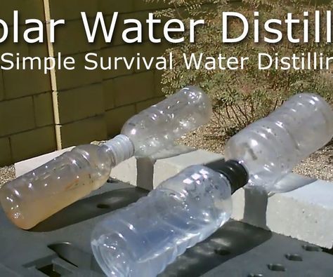 Solar Water Distiller, Water Distiller, 1000 Lifehacks, Survival Hacks, Survival Ideas, Emergency Preparedness Kit, Emergency Preparation, Survival Life Hacks, Survival Stuff