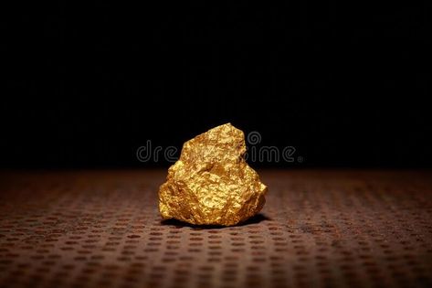 Gold Ore, Easter Illustration, Golden Nugget, Business Concept, Gold Nugget, Close Up, Illustration Design, Finance, Stock Images