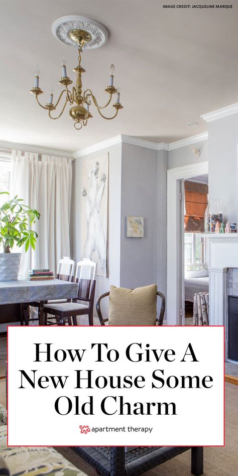 Try implementing some of these tips to give your modern house some old charm. #modernhome #traditionalhome #prewar #vintage #oldcharm #characterhomes Prewar Living Room, Old Charm House, Old World Charm Decor, Old House Charm, Old House Decorating, Old World Decor, Mini Home Gym, 90s Home, Old House Interior