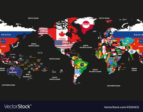 Flags Of The World, Png Images, World Map, Adobe Illustrator, Vector Images, Vector Free, Royalty Free, Flag, Map