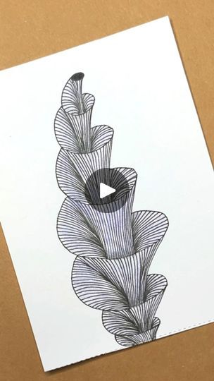 3d Drawing Ideas Easy, Designs To Draw Patterns Easy, Music Drawings Ideas Creative, Zen Doodle Art Zentangle Patterns, Easy Doodle Art Design, Doodle Drawings Zentangle Patterns, Zentangle Drawings Beautiful, Tangle Patterns Step By Step, Easy Pen Art