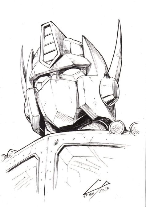 Mass Effect Sketch, Transformers Prime Drawings, Transformers Drawing Optimus Prime, Megatron Sketch, Megatron Tattoo, Optimus Prime Coloring Page, How To Draw Transformers, Autobots Tattoo, Optimus Prime Tattoo