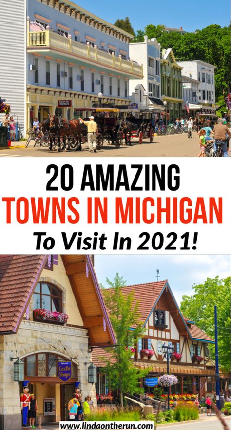 Two quaint & charming small towns in Michigan Michigan Tourist Attractions, Best Places To Visit In Michigan, Only In Your State Michigan, Michigan Small Towns, Moving To Michigan, Western Michigan Travel, Michigan Itinerary, Michigan Beach Towns, Michigan Travel Destinations