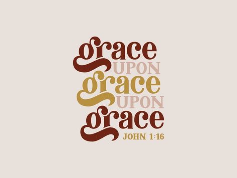 Grace Wallpaper Aesthetic, Grace Upon Grace Wallpaper, Grace Typography, Grace Lettering, Grace Wallpaper, Grace Verses, Grace Painting, Wallpaper Aesthetic Purple, Church Merch