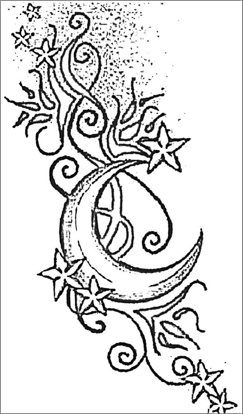 Pretty Sun Drawing, Swirly Moon Tattoo, Tattoo Ideas For Beginner Artists, Simple Tattoos Stencil, Swirly Drawings, Pretty Hand Tattoos Unique, Early 2000s Tattoos, Swirls Drawing, Ethereal Drawing