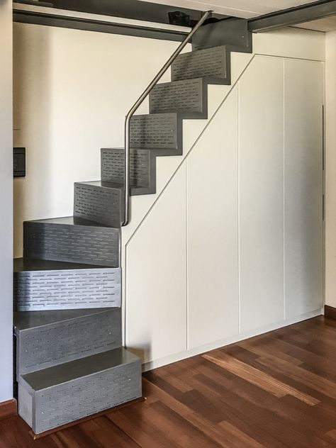 Staircase Storage, Staircase Ideas, Marinara, Living Room Inspiration, Room Inspiration, New Homes, Living Room, Home Decor, Design