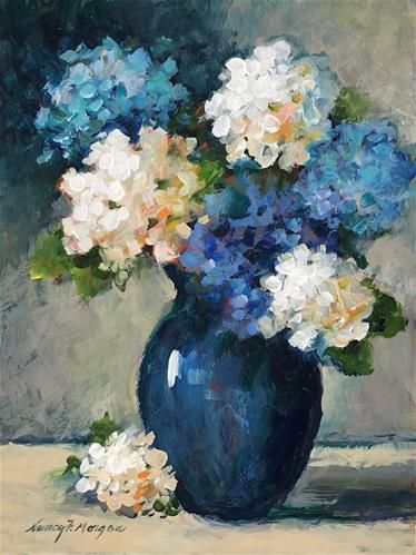 Hydrangea Art Acrylic, Flower Painting Oil Paint, Impressionist Oil Paintings, Hydrangea Painting Easy, Hydrangea Paintings, Painting Inspo Easy, Hydrangeas Painting, Halloween Paintings On Canvas, Painting Ideas On Canvas Flowers