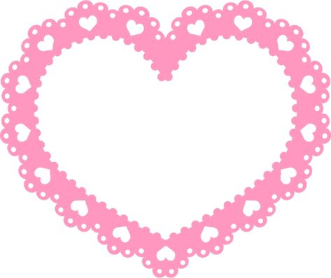 0 Lace Heart Png, Cute Frame Png, Kawaii Frame, Heart Frame Png, Lace Png, Template Heart, Rentry Co, Valentine Card Template, Rentry Resources