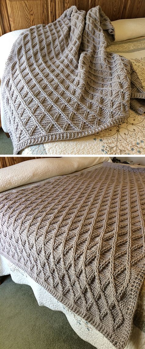 Once Upon A Cable Blanket - Knitting Pattern Easy Crochet Blanket Patterns, Knit Throw Blanket Pattern, Cable Blanket, Cables Blanket, Intermediate Knitting Patterns, Cable Knit Blankets, Advanced Knitting, Cable Knitting Patterns, Crochet For Beginners Blanket