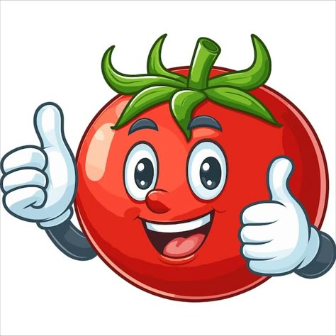 Tomato Character, Tomato Cartoon, Cartoon Tomato, 3 Cartoon, Cartoon Food, Butterfly Illustration, Paper Book, Iconic Photos, Cute Characters