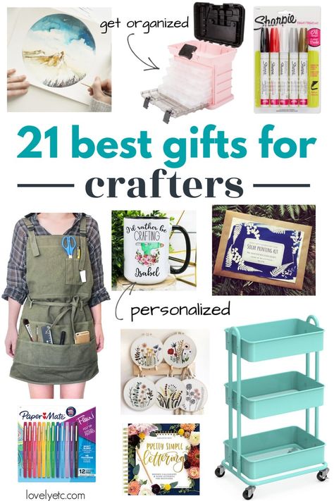 This gift guide for the crafty people in your life includes all kinds of fun and useful things that any crafter would love to open. From must-have craft supplies to fun subscription boxes and cute gear, this list is packed with gift ideas that are sure to inspire creativity. Goft Ideas, Custom Fabric Labels, Sharpie Paint Pens, Creative Gift Ideas, Making Resin Jewellery, Useful Things, Basket Crafts, Budget Gift, Hobby Gifts