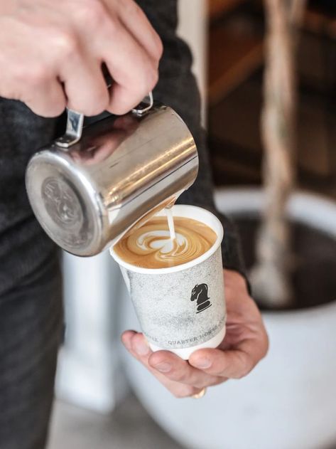 Coffee being poured into takeway cup. Korean Coffee, Takeaway Coffee, Coffee Shop Photography, Coffee Latte Art, Coffee Cart, Coffee Truck, Shop Photography, Coffee Photos, Coffee To Go