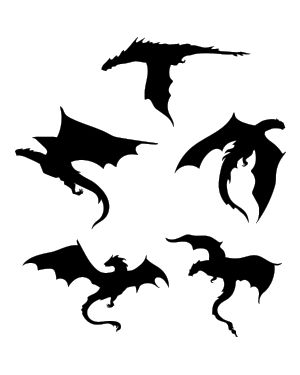 Dragon Shilloute, Cool Drawings Of Dragons, Dragon Silhouette Painting, Dragon Sillouttes Flying, Dragon Sillouttes Tattoo, Clip Art Dragon, Dragon Art Flying, Dragon Sillouhette, Simple Dragon Silhouette