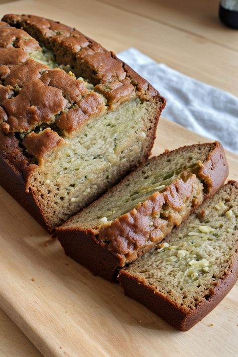 Zucchini Banana Bread Recipe

Ingredients

- 1 cup mashed ripe bananas (about 2-3 bananas)
- 1 cup grated zucchini (about 1 medium zucchini)
- 1/2 cup vegetable oil
- 1 cup granulated sugar
- 2 large eggs
- 1 teaspoon vanilla extract
- 1 1/2 cups all-purpose flour
- 1 teaspoon baking soda
- 1/2 teaspoon baking powder
- 1/2 teaspoon salt
- 1 teaspoon ground cinnamon

Instructions 

- Preheat the oven to 350°F (175°C). Grease a 9x5 inch loaf pan.
- In a large bowl, combine the mashed bananas, grated zucchini, vegetable oil, sugar, eggs, and vanilla extract; mix until well combined. 

Full Recipe on... Banana And Zucchini Bread Recipe, Healthy Banana Zucchini Bread, Zucchini And Banana Bread Recipes, Banana Zuchini Bread, Zuchini Baking Recipes, Large Zucchini Recipes, Banana Zucchini Bread Recipe, Banana Zucchini Cake, Zucchini Banana Bread Recipes