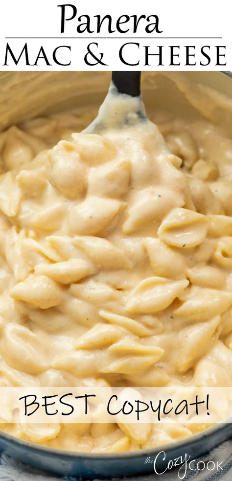 Panera Mac And Cheese Recipe, White Cheddar Sauce, Panera Mac And Cheese, Panera Recipes, Cheddar Sauce, Mac And Cheese Sauce, The Cozy Cook, Best Mac N Cheese Recipe, Cozy Cook