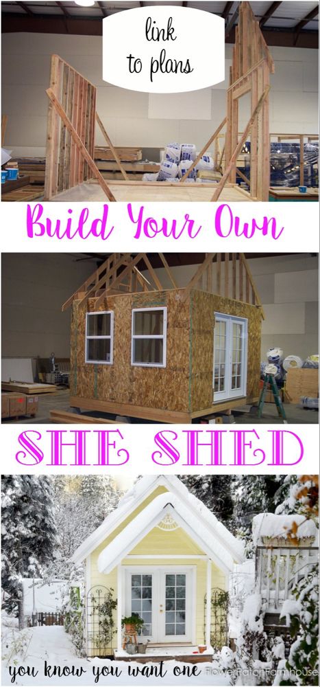 Shed Office, She Shed Ideas, Craft Shed, Shed Kits, Potting Sheds, Diy Shed, Shed Ideas, Shed Design, Building A Shed