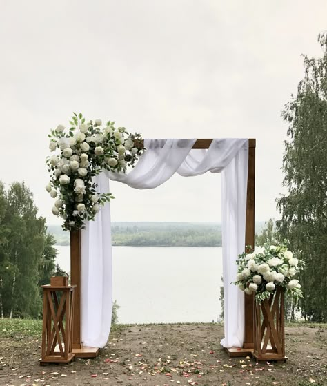 Beach wedding arch