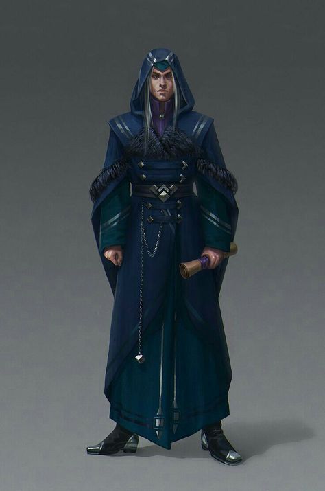 Foril Dewdrip male elf / human wizard with blue robes and scroll DnD / Pathfinder character Fantasy Wizard, Illustration Fantasy, Heroic Fantasy, Dungeons And Dragons Characters, Fantasy Male, Rpg Characters, Fantasy Armor, Male Characters, Male Character