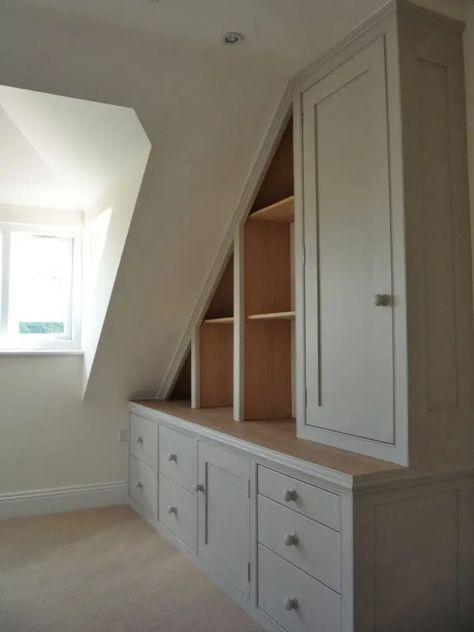 Eaves Cupboards, Dormer Bedroom Ideas, Dormer Bedroom, Eaves Storage, Attic Renovation Ideas, Attic Playroom, Attic Conversion, Under The Stairs, Best Modern House Design