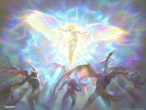 ArtStation - Cleansing Nova - Magic: the gathering Light Magic Fantasy Art, Light Magic Aesthetic, Mtg Cards, Mtg Art, Ange Demon, Magic Aesthetic, Light Magic, Fantasy Concept Art, Magic Art