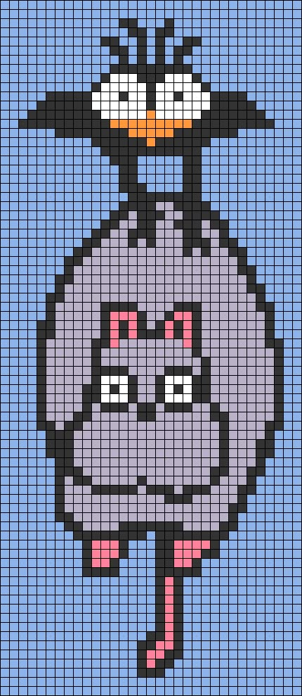 Anime Knitting Patterns, Studio Ghibli Pattern, Anime Tapestry Crochet Patterns, Studio Ghibli Tapestry Crochet, Totoro Tapestry Crochet, Studio Ghibli Crochet Pattern, Tapestry Crochet Graph, Ghibli Pixel Art, Ghibli Grid Pattern