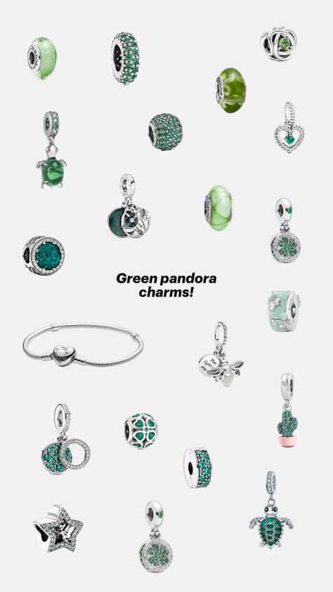 #jewlery #pandorabracelet #bracelet #silverjewlery #greenpandora #greenpandoracharms #insporation #greenjewlery #heartpandorabracelet #pinterest #fyp #greenpandoracharmsinsporation Pandora Green, Pandora Bracelet Ideas, Pandora Bracelet Charms Ideas, Pandora Bracelet Designs, Pandora Inspiration, Green Charms, Dream Items, Pandora Jewelry Charms, Preppy Jewelry