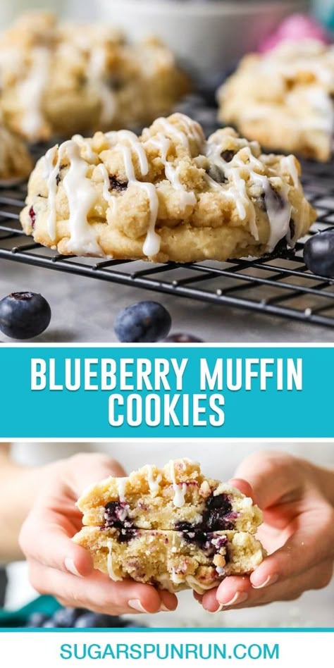 Best Ever Blueberry Cookies, Crumbl Cookie Copycat Blueberry, Crumble Blueberry Muffin Cookies, Blueberry Muffin Crumble Cookie, Coconut Blueberry Muffins, Large Drop Cookies, Blueberry Muffins Cookies, Blueberry Muffin Cookies With Streusel, Fresh Blueberry Cookies Recipes