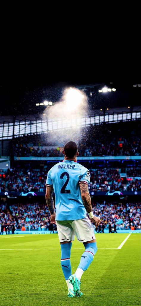 Man City Team, Walker Wallpaper, The Number 2, Manchester City Wallpaper, Dynamic Wallpaper, Kyle Walker, Football Players Images, Manchester City Football Club, مانشستر سيتي