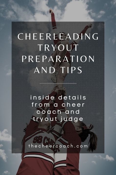 Cheerleading Tryouts Middle School, Cheerleading Tips Tryouts, How To Prepare For Cheer Tryouts, Cheer Coach Essentials, Cheer Tryout Tips Middle School, Middle School Cheer Coach, Cheer Coach Tips, Cheer Tryout Score Sheet, Cheerleader Tips