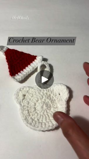 1.7K views · 30 reactions | Crochet Bear Ornament, Christmas Decoration #Christmas #decorationideas #amazingvideo #handmade #crochet #decoration #Amazing #christmasdecor #ideas #crochet #bears #bearcrochet | MelDaily Crochet Bear Ornament, Crochet Bears, Crochet Ornament Patterns, Bear Crochet, Crochet Ornaments, Ornament Pattern, Kindle Case, Crochet Decoration, Photo Ornaments