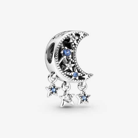 Pandora Star, Pandora Bracelet Charms Ideas, Charms Pandora, Bracelet Pandora, Pandora Bracelet Charms, Bracelet Charms, Pandora Charm, Bracelet Diy, Moon Charm