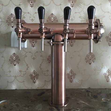 High quality T Type 4 Taps Beer Column, Bronze Color Beer Dispenser with Accessories|Bar Sets| - AliExpress Beer Tower Dispenser, Ultra Modern Furniture, Beer Tower, Bar Tap, Beer Dispenser, Bar Sets, Diorama Ideas, Beer Tap, Draft Beer