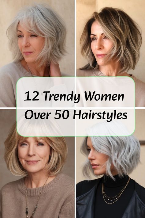 Looking for some fresh hairstyle inspiration for women over 50? Explore trendy haircuts for women over 50 that will make you feel fabulous and stylish! Whether you prefer short, medium, or long hairstyles, there are endless options to choose from to enhance your beauty and confidence. Discover chic and age-defying women over 50 hairstyles that will suit your personality perfectly. Update your look with a new haircut that complements your features and showcases your unique style. Hair Adviser 50 Best Hair Colors, Mid Length Haircut Over 50, Best Haircuts For 50 Year Old Women, Medium Length Hair With Layers 50+, Mid 50's Hairstyles, Older Mexican Women Hairstyles, Dianne Keaton Hairstyles, Medium Length Haircut Over 50 Women, 50 Women Hairstyles Over 50