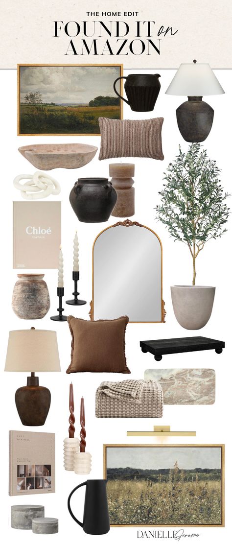 Modern Antique Living Room Inspiration, Living Room Decor Modern Organic, Modern Organic Apartment Living Room, Dining Room Decor Farmhouse Modern, Trendy Living Room Decor 2023, Organic Modern Living Room Side Table, Living Room With Side Tables, Home Decor Greenery, Neutral Organic Home Decor