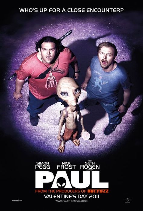 Paul Movie Alien, Paul Alien, Paul The Alien, Paul Film, Simon Pegg Nick Frost, Nick Frost, Alien Movies, Simon Pegg, 2011 Movies