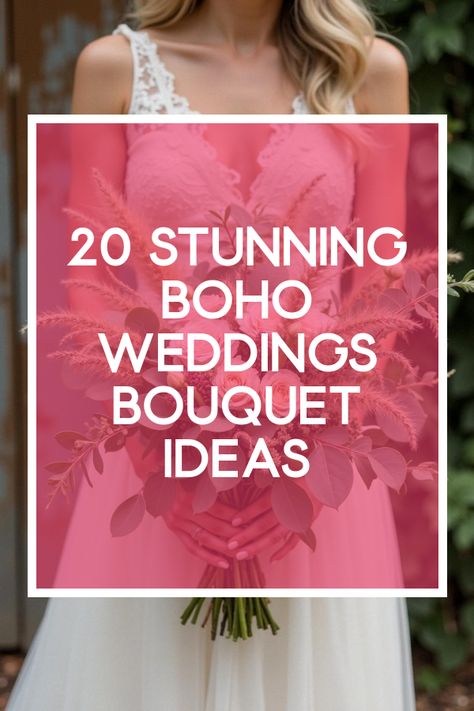 Did you know that boho weddings bouquets can perfectly capture the free-spirited vibe of your big day? Overflowing with wildflowers, feathers, and rustic charm, these bouquets are a dreamy explosion of color and texture. Discover how bohemian bridal bouquets beautifully blend with vintage lace, earthy hues, and whimsical touches. Let your flower choice tell a story as unique as your love. Dive into the enchanting world of boho chic for your wedding. Non Flower Wedding Bouquets, Boho Wedding Arrangements, Boho Bridal Bouquet Spring, Boho Wedding Design, Bridal Bouquet Ideas Spring, Wedding Flowers Spring Rustic, Spring Bohemian Wedding, Bride Bouquets Rustic, Bouquet Alternative Non-floral