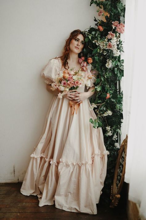 Cottagecore Wedding Dresses, Modern Victorian Wedding, Cottagecore Wedding Dress, Jane Austen Wedding, Victorian Style Wedding Dress, Selkie Dress, Whimsy Wedding, Hobbit Wedding, Incandescently Happy