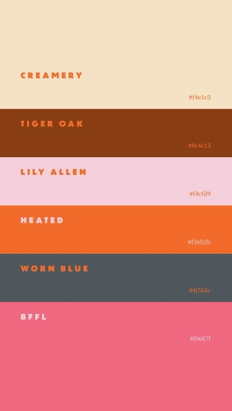 Retro Color Palette, Hex Color Palette, Hex Color, Color Palette Pink, Palette Design, Brand Color Palette, Palette Inspiration, Color Palate, Color Palette Design