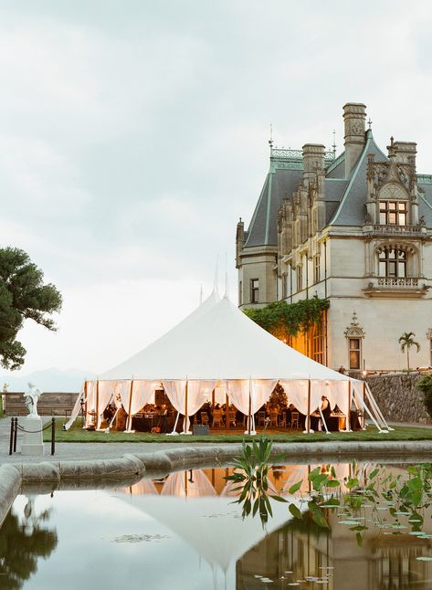 Backyard Wedding Reception Tent, Outdoor Wedding Reception Tent, Biltmore Wedding, Wedding Tents, Storybook Wedding, Garden Estate, Outdoor Wedding Inspiration, Tent Decorations, Biltmore Estate