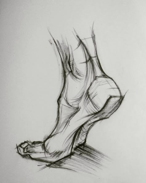 Feet Sketching Step By Step, Foot Sketching, Foot Drawing Anatomy, Foot Sketch Drawing, Foot Drawing Step By Step, Foot Anatomy Drawing, Feet Drawing Reference Anatomy, Foot Sketches, Feet Reference Drawing