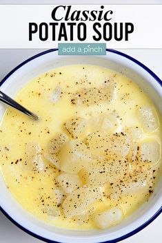 Classic Potato Soup, Old Fashioned Potato Soup, Creamy Potato Soup Recipe, Homemade Potato Soup, Soup Recipe Easy, Best Potato Soup, Potato Soup Easy, Comfort Soup Recipes, Creamy Potato Soup