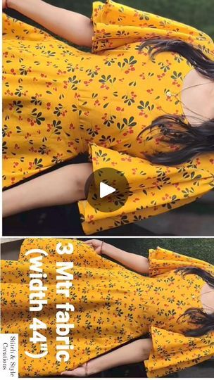 Umbrella Sleeves Kurti, Umbrella Cut Kurti, Umbrella Sleeves, Diy Umbrella, Stitching Tutorial, Fabric Width, Sleeves Pattern, Handmade Clothes, Kurti Designs