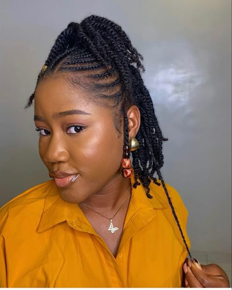 Fulani Braids On Natural Hair Short, Kinking Hair Styles, Twist Outs On Natural Hair Short 4c, Natural Hair Twist Styles, Protective Natural Hairstyles, Natural Protective Hairstyles, Cornrows Natural, Short Hair Twist Styles, Cornrows Natural Hair