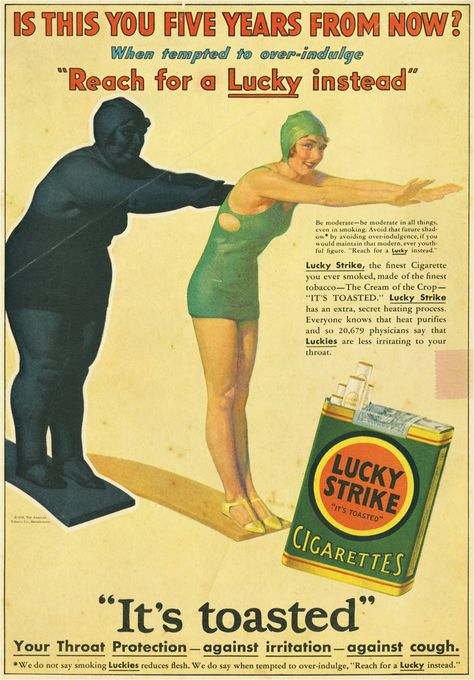 VINTAGE CIGARETTE ADS: “…A LUCKY INSTEAD OF A SWEET” Stare Reklamy, Pin Up Vintage, Old Advertisements, Retro Ads, Old Ads, The Good Old Days, Gi Joe, Vintage Ads, Vintage Advertisements