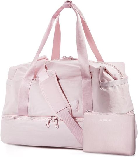 Cute Duffel Bags, Pink Gym Bag, Cute Gym Bag, Pink Travel Bag, Clothes Room, Foldable Travel Bag, Sleepover Essentials, Pink Duffle Bag, Sleepover Bag