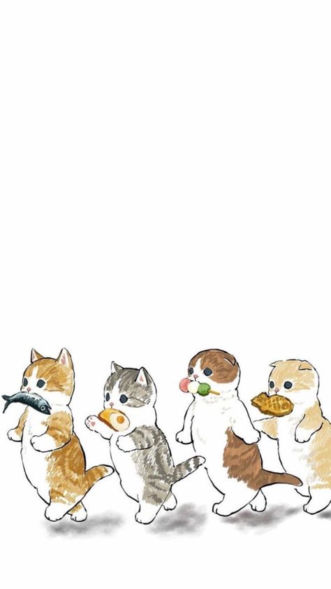 Ciao Salut Wallpaper, Ciao Salut Cat Wallpaper, Cute Cat Wallpaper Cute Cat Wallpaper Aesthetic, Mofusand Wallpaper Iphone, Cat Art Background, Cat Kawaii Wallpaper, Cat Doodle Wallpaper, Cute Cat Wallpaper Cartoon, Ciao Salut Cat