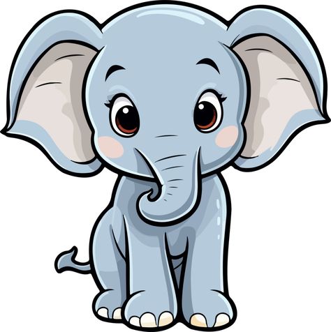 Elephant Clipart, Clipart Design, Cute Elephant, Free Png, Design Illustration, Illustration Design, Royalty, Elephant, Royalty Free