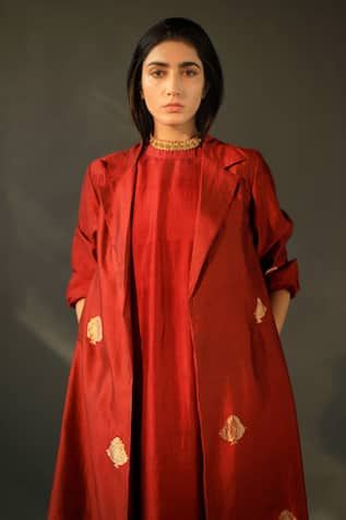 Buy Multi Color Silk Organza Embroidery Floral High Neck Bomber Jacket For Women by Shriya Som Online at Aza Fashions. Silk Long Jackets For Women, Long Jacket Style Suits For Women Indian, Banarasi Jacket Suit, Jacket Kurta Woman, Jacket Dresses For Women Indian, Brocade Jacket Outfit, Silk Indian Outfits, Jacket Style Dresses Indian Long, Organza Jacket Outfit Indian