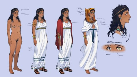 Fem Anatomy, Human Odyssey, Egyptian Clothes, Ptolemaic Egypt, Egyptian Women, Skin Design, Greek Mythology Art, Egyptian Mythology, Mythology Art